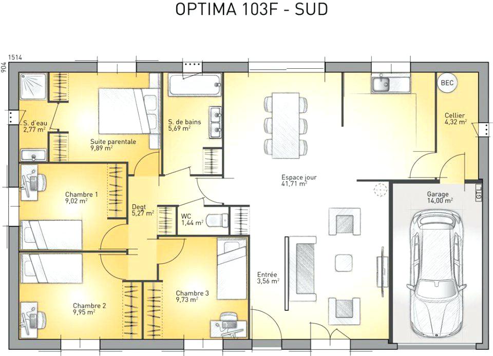 Plan 3d maison france confort