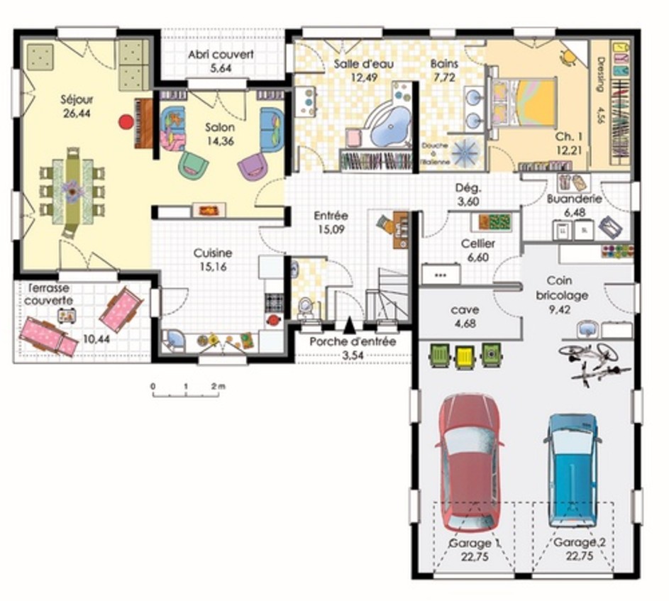 Plan de maison de sims