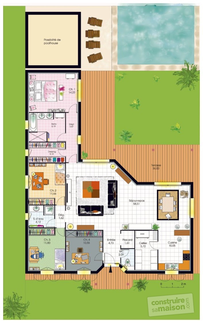 Plan de maison de sims 4