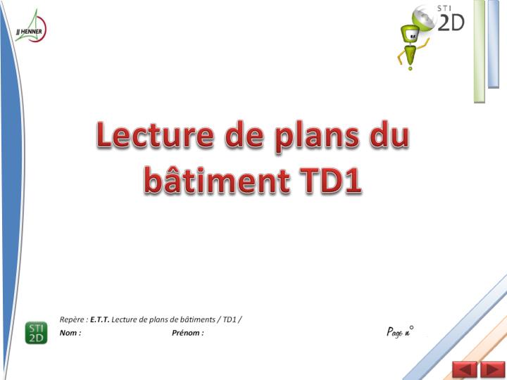 Lecture de plan maison