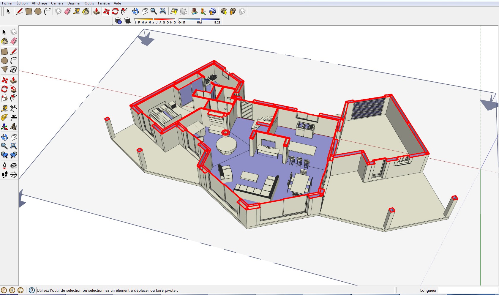 Plan de maison google sketchup