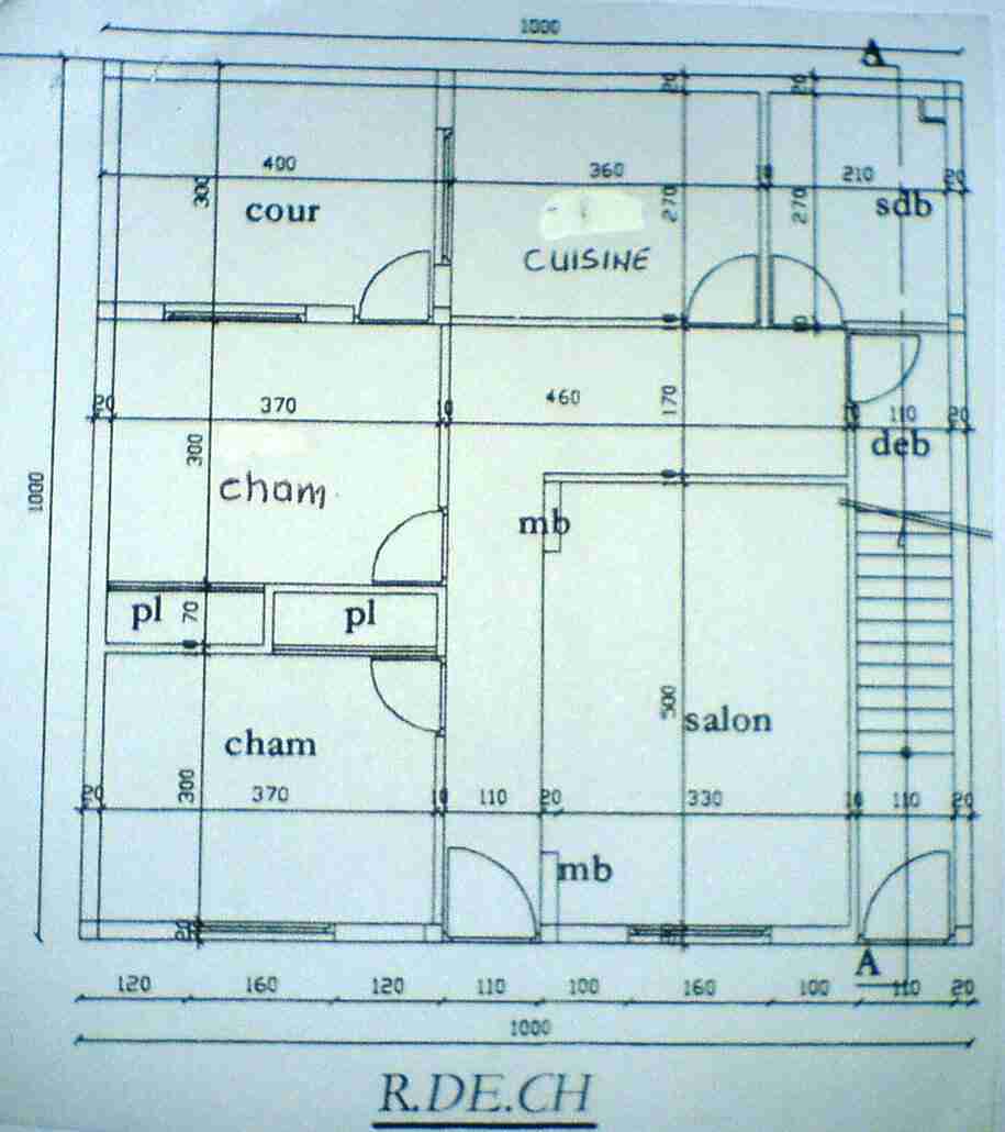 Plan architecte maison marocaine