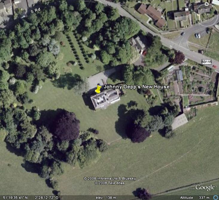 Johnny depp maison plan de la tour