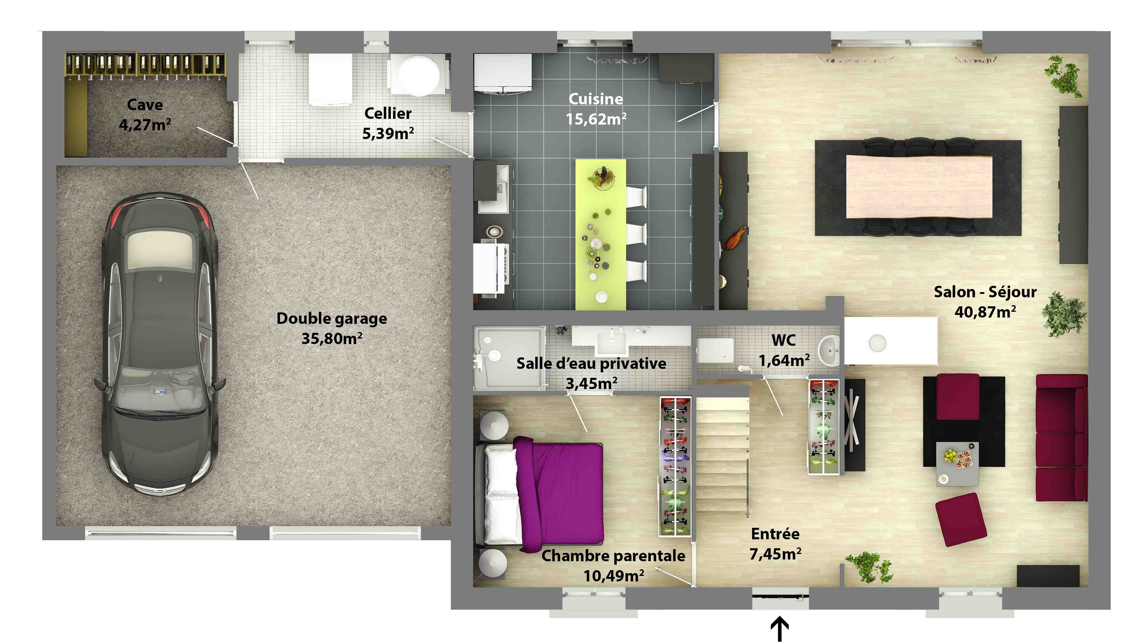 Plan de maison pla