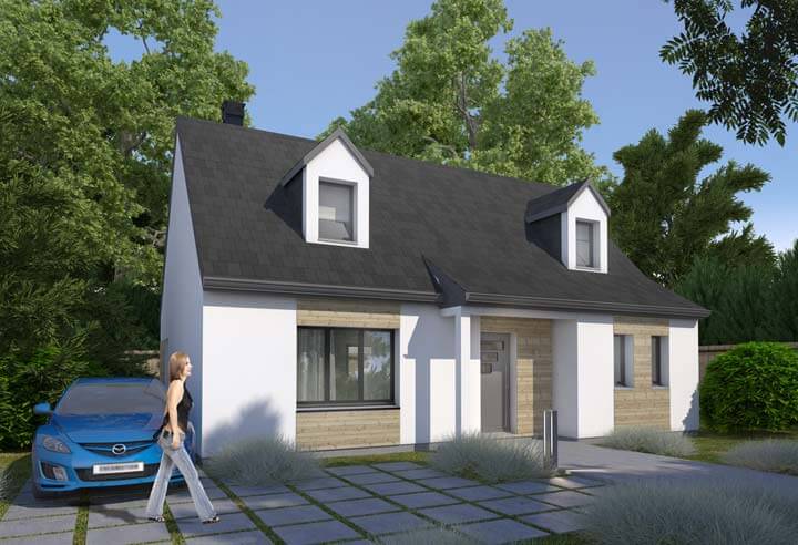 Plan de construction de maison à étage