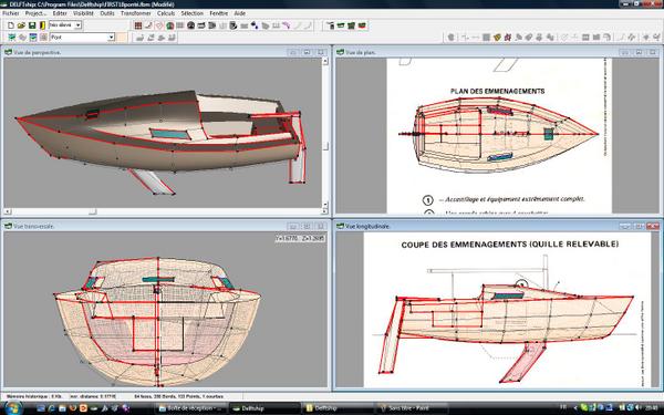 Plan de maison en forme de bateau