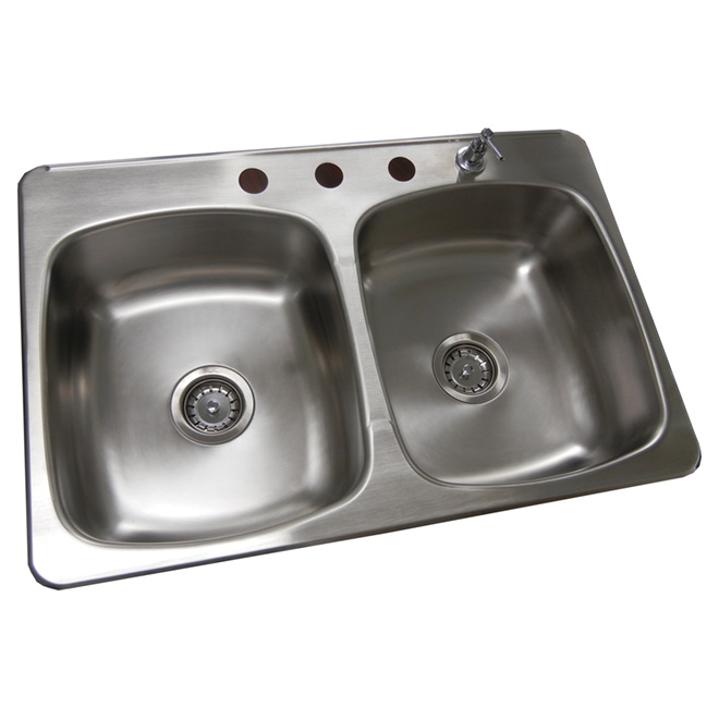 Reparer trou evier inox