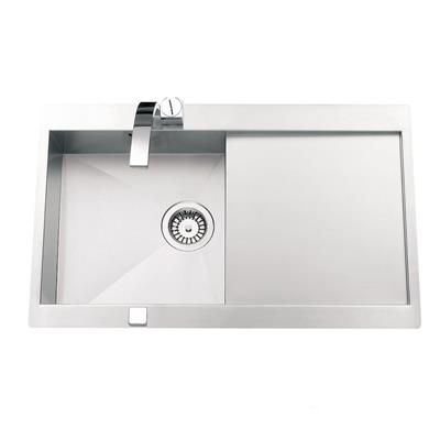 Evier inox 1 cuve 1 egouttoir