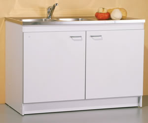 Meuble cuisine avec evier inox