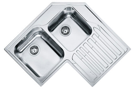 Evier inox franke 2 bacs