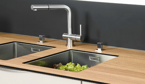 Evier plan de travail inox