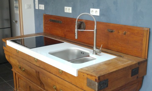 Meuble evier ancien
