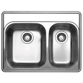 Évier en Inox 2 Cuve Égouttoir, Prix - Évier Cuisine Maroc, evier cuisine 2 bacs