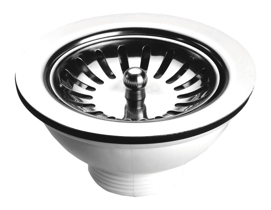 Evier inox bonde