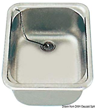 Osculati evier rectangulaire inox