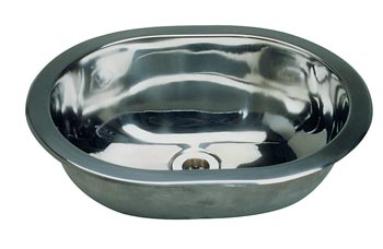 Evier inox ovale