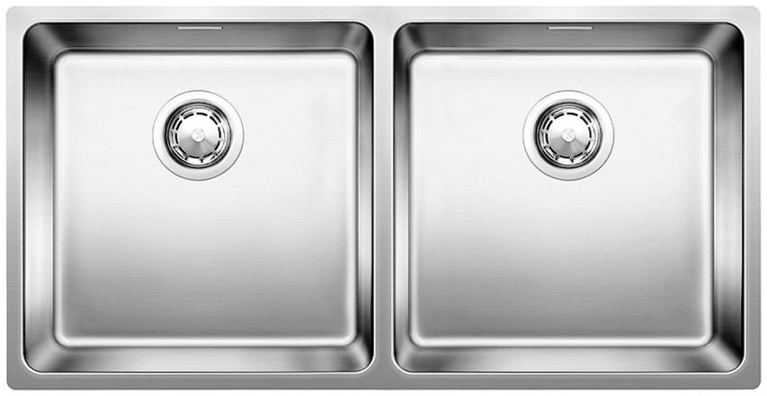 Evier inox 2 bacs 120