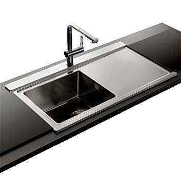 Evier verre inox