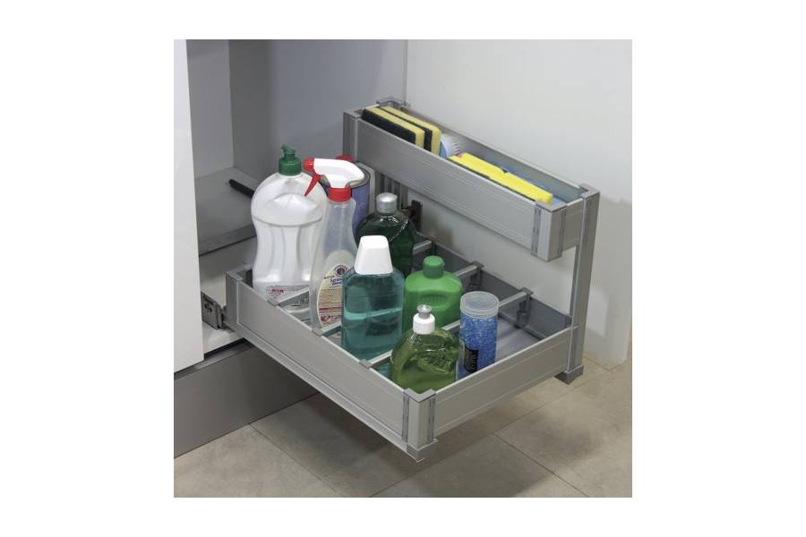 Etagere coulissante sous evier