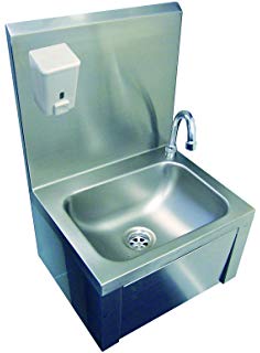 Evier inox commande genou