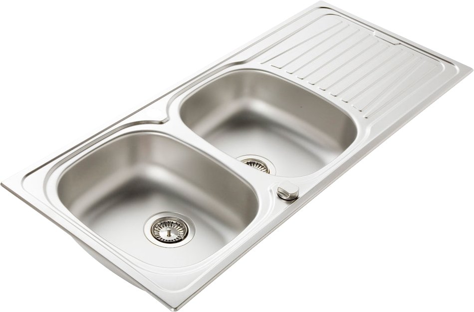 Evier inox anti rayure 2 bac