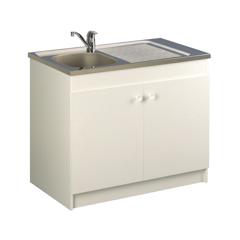 Evier sur meuble inox