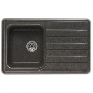 Evier resine gris 1 bac