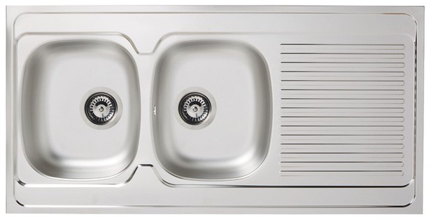 Evier inox a poser 120