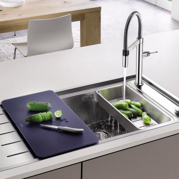 Evier inox tipo blanco