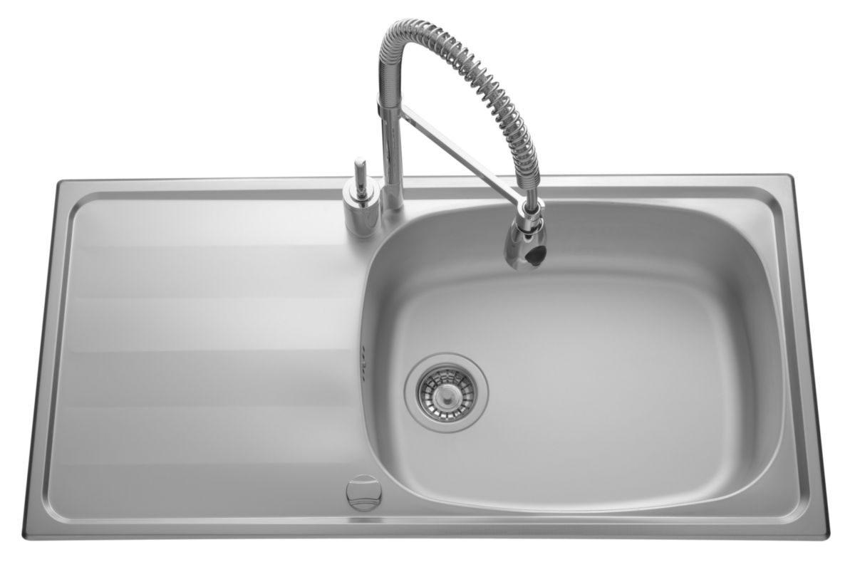 Evier inox structure 1 bac