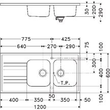 Evier inox dwg