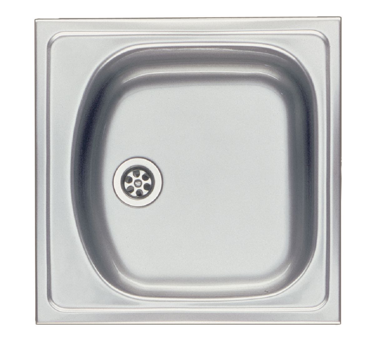 Evier inox 1 cuve rectangulaire