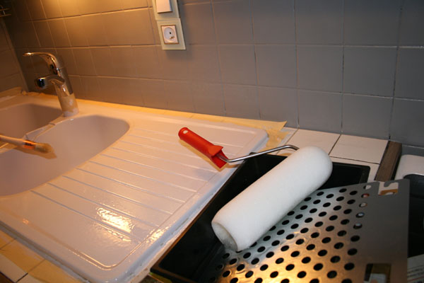 Renover un evier en inox