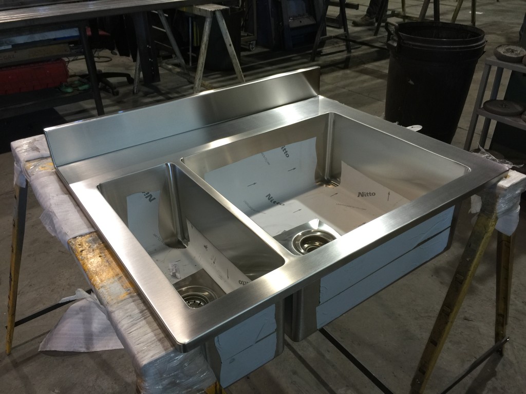 Fabrication evier inox sur mesure