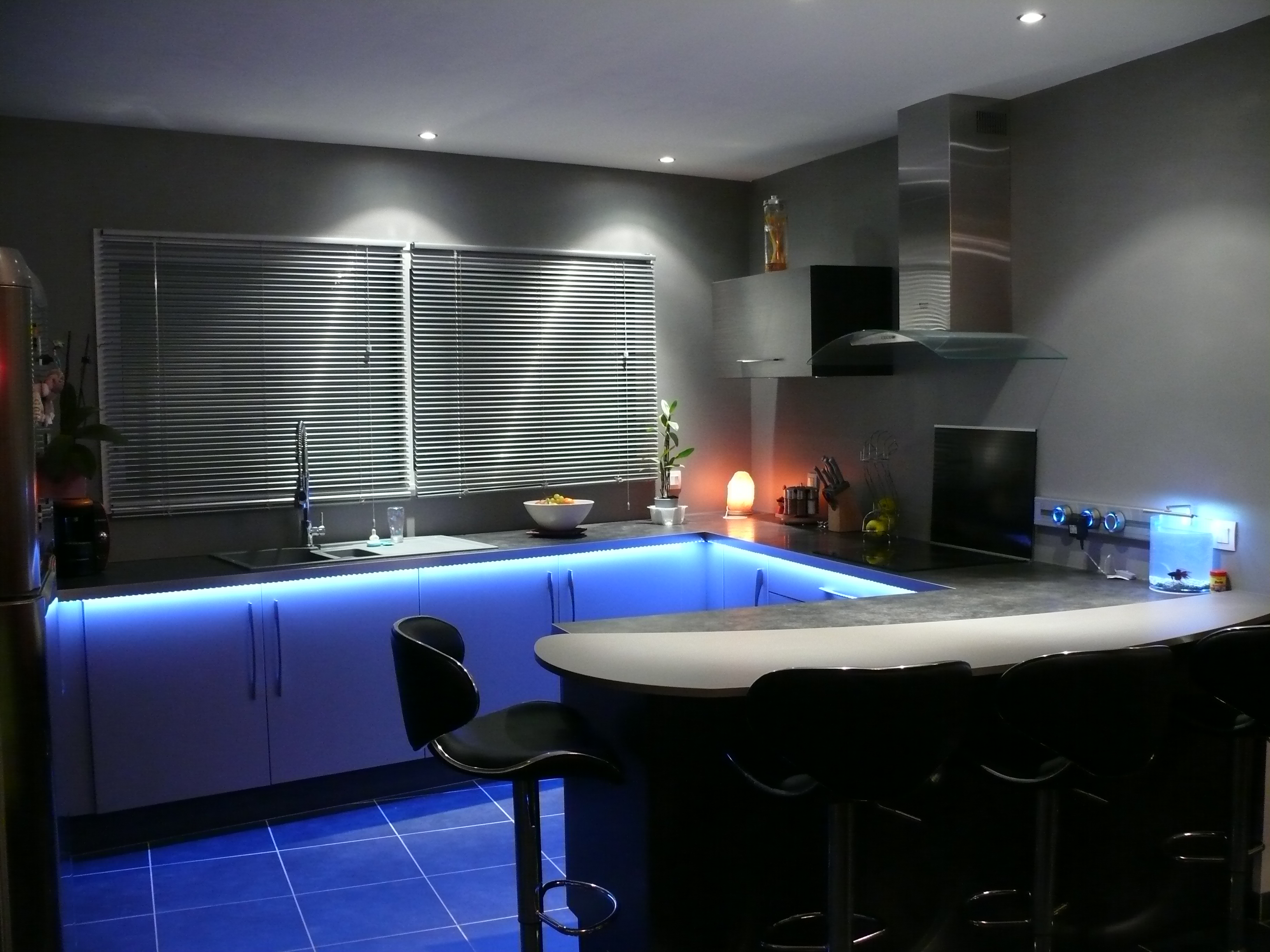 Eclairage sur evier cuisine