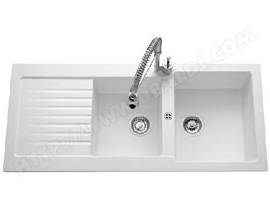 Evier inox 2 bacs luisina