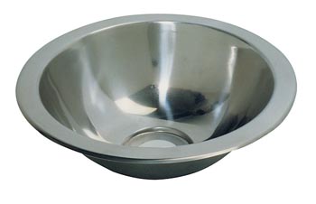 Evier rond inox camping car