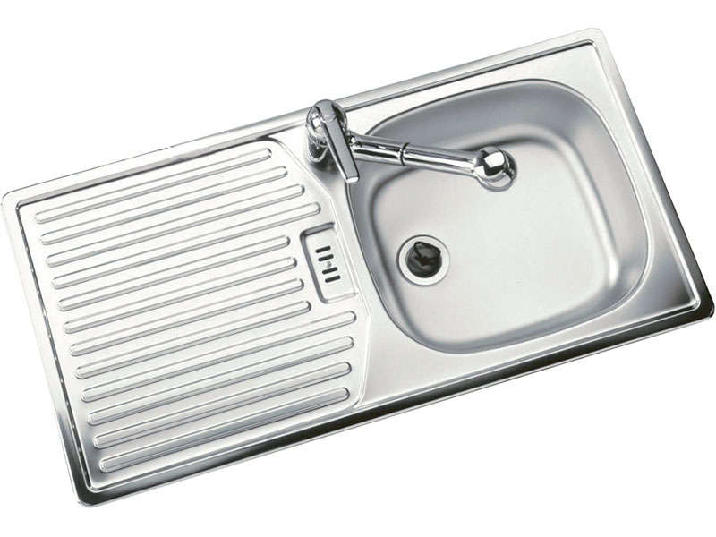 Evier inox brossé