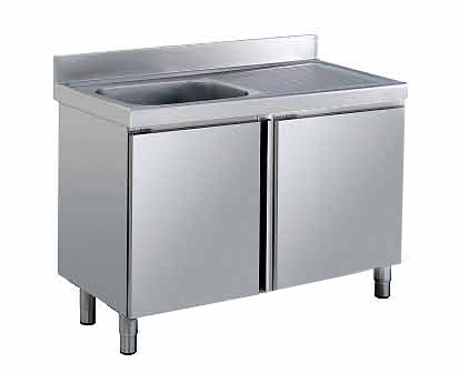 Meuble evier en inox