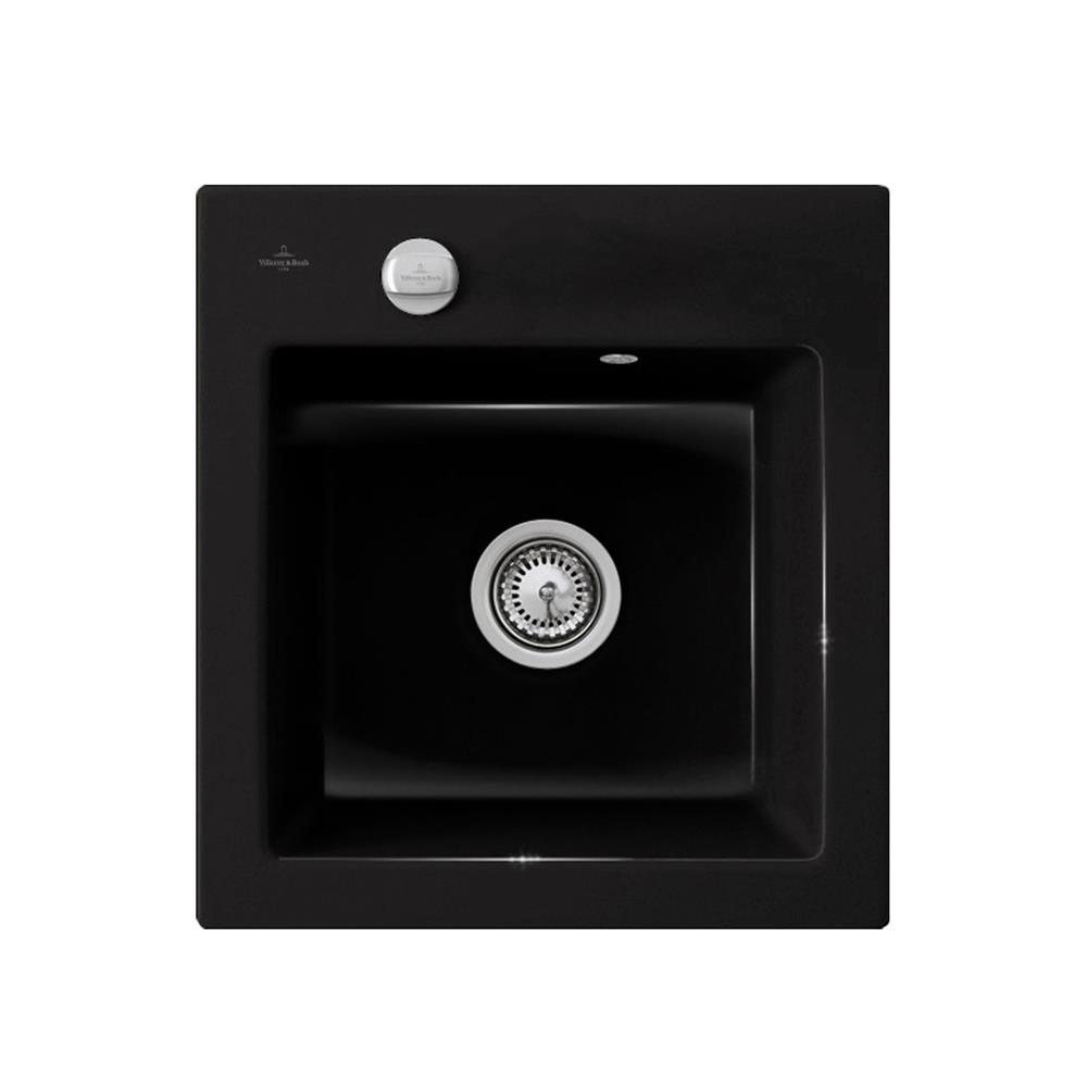 Evier cuisine 1 bac noir