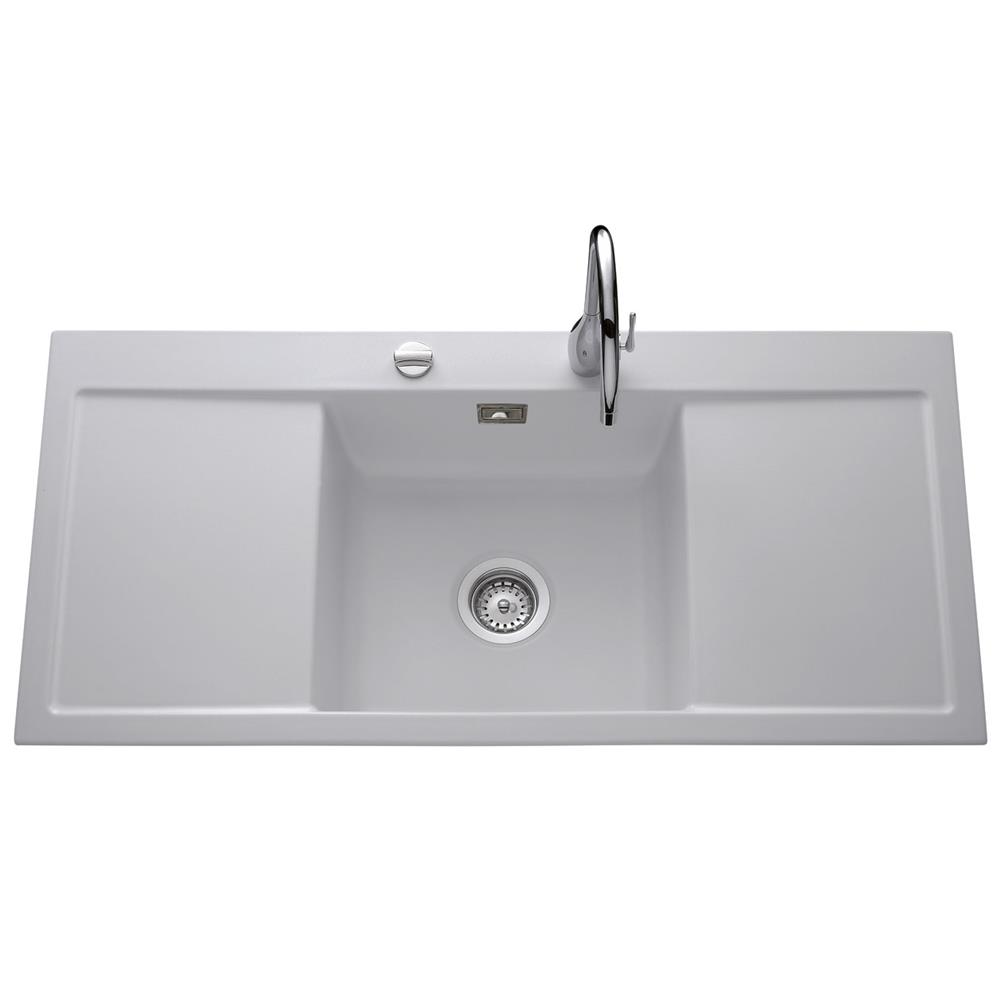 Evier inox 2 egouttoirs