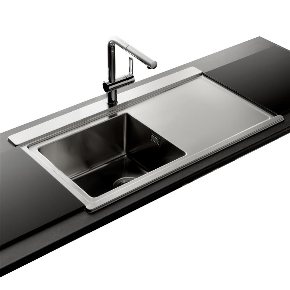 évier inox lisse apell osiris 1 bac 570x500