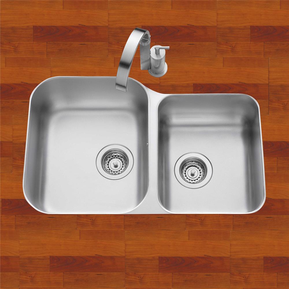 évier sous plan inox