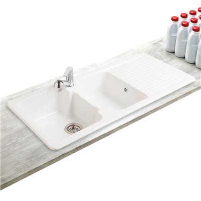 Evier ceramique blanc