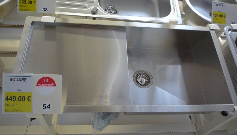Le roy merlin evier inox