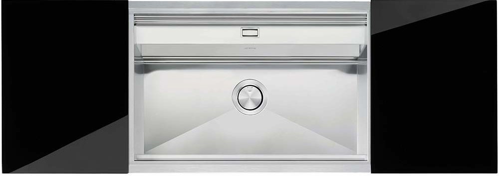 Evier inox smeg