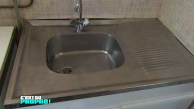 Entretien evier inox lisse