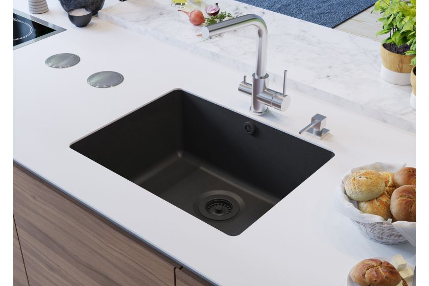 évier sous plan