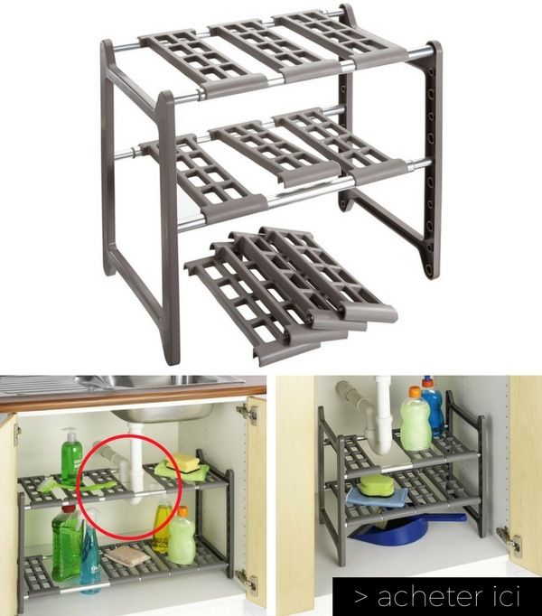 Rangement sous évier modulable