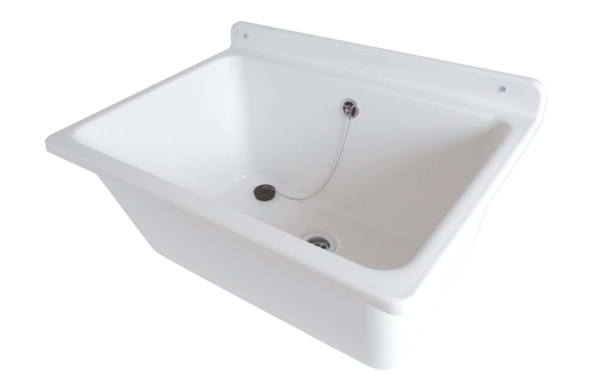 Evier inox brossette